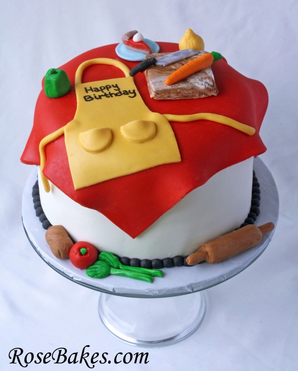 Chef Themed Birthday Cake