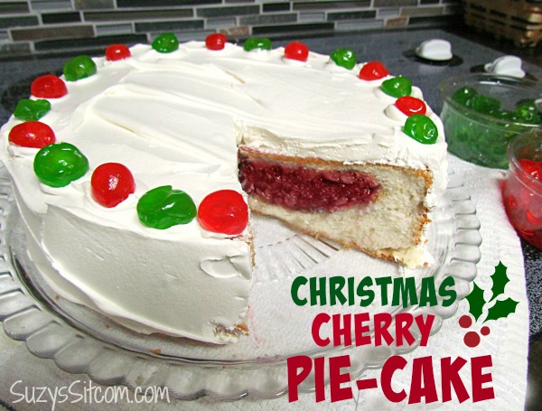 Cherry Pie Baked in a Cake