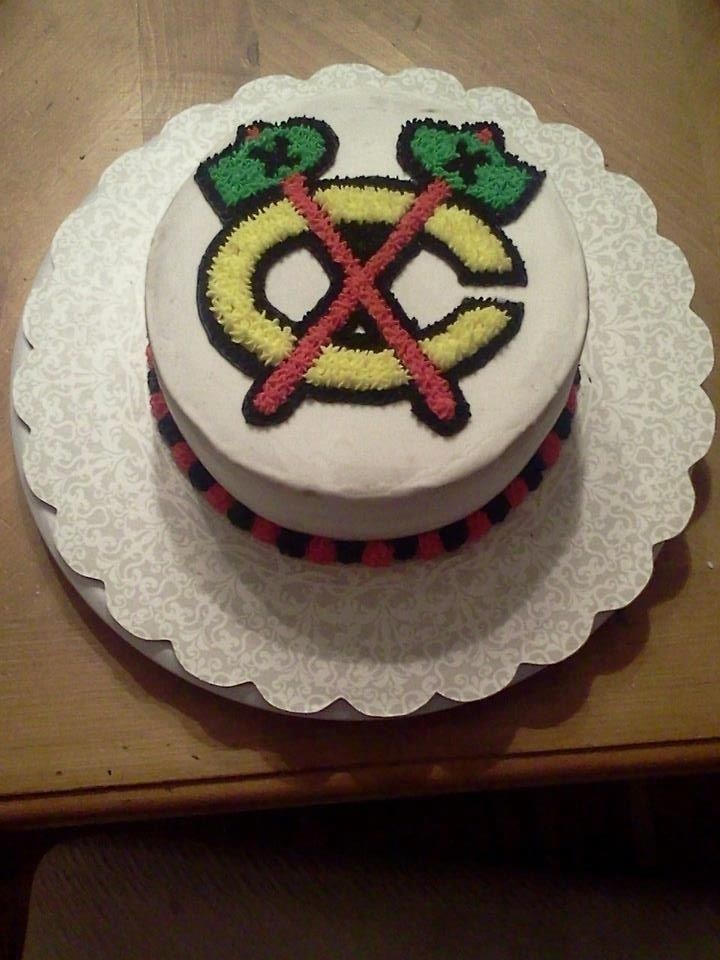 Chicago Blackhawks Birthday Cake