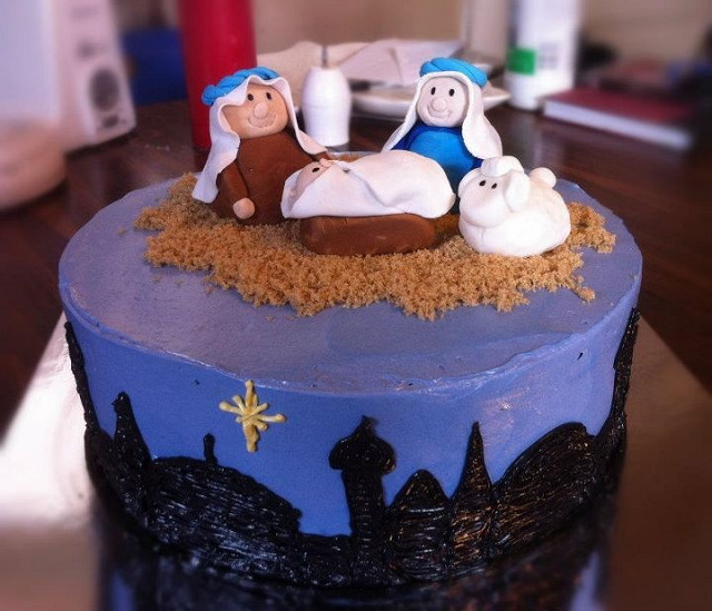 Christmas Baby Jesus Cake