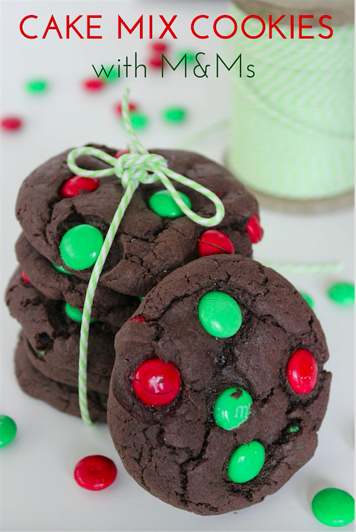 Christmas Cake Mix Cookies