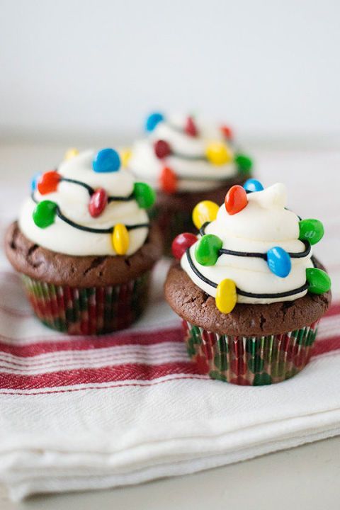 Christmas Light Cupcakes