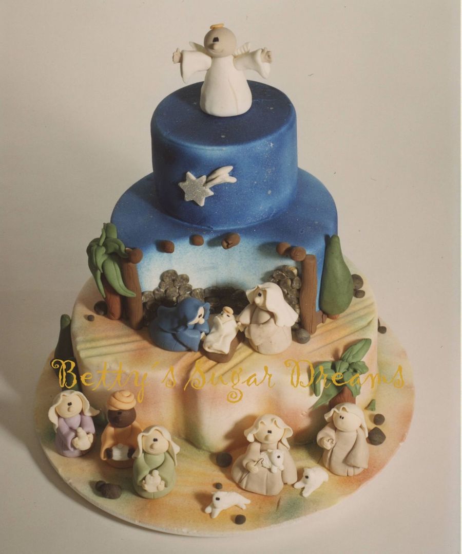 Christmas Nativity Scene Cake