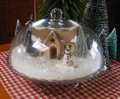 Christmas Scene Cake Dome