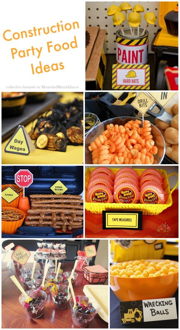 Construction Birthday Party Food Ideas