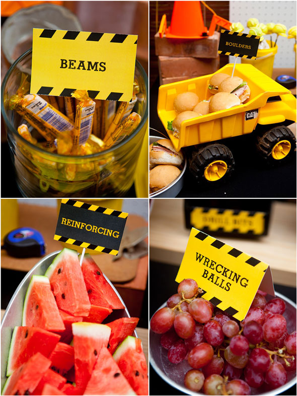 Construction Themed Birthday Party Food