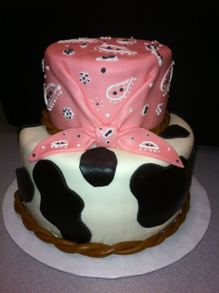 Cow Baby Shower Cake