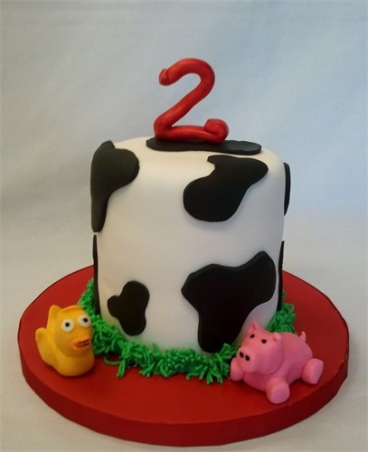 Cow Print Cake