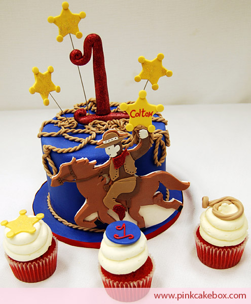 Cowboy Birthday Cakes and Cupcakes