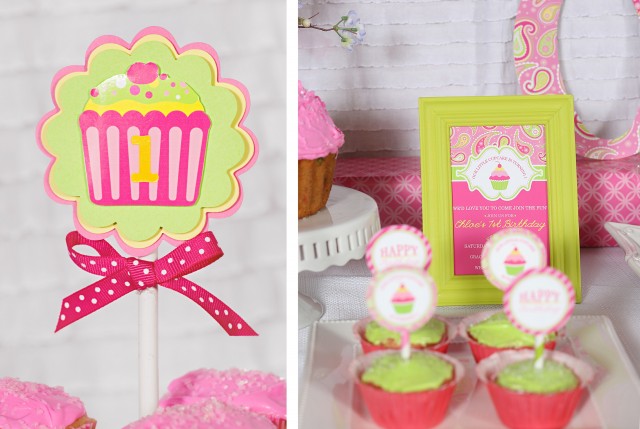 Cupcake Themed 1st Birthday Party