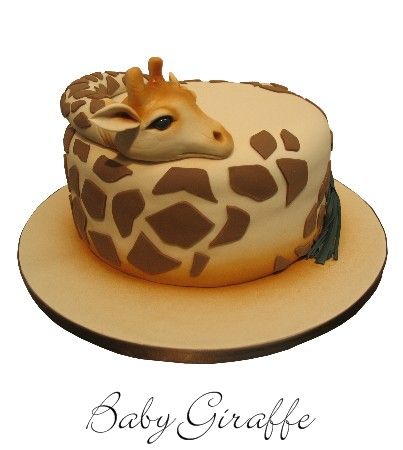 7 Photos of Round Giraffe Birthday Cakes