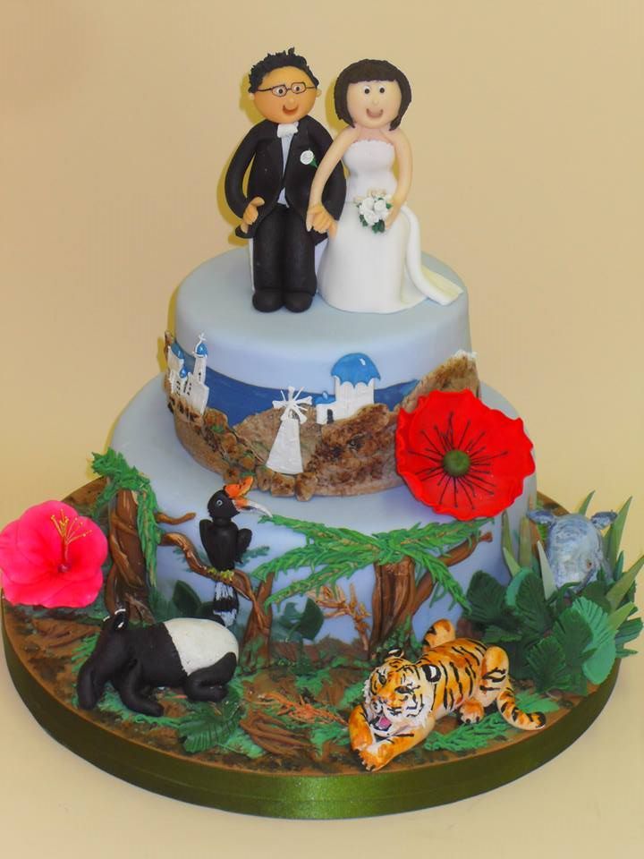 Exotic Wedding Cake