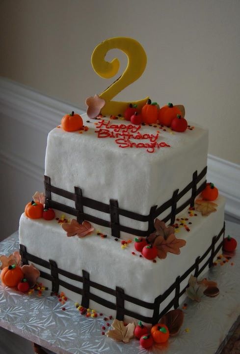 Fall Birthday Cake Idea