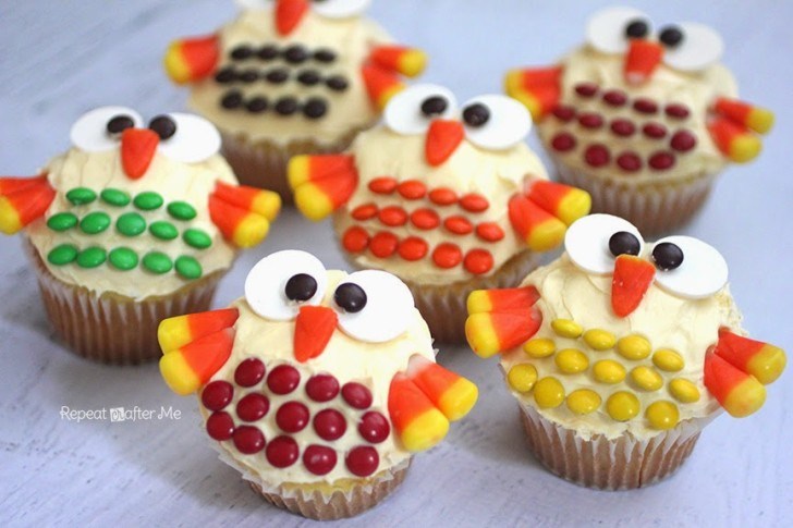 Fall Owl Cupcakes