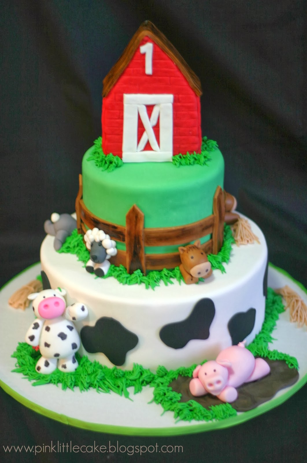 Farm Theme Birthday Cake