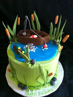 Fishing Birthday Cake