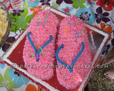 Flip Flop Birthday Cake Idea