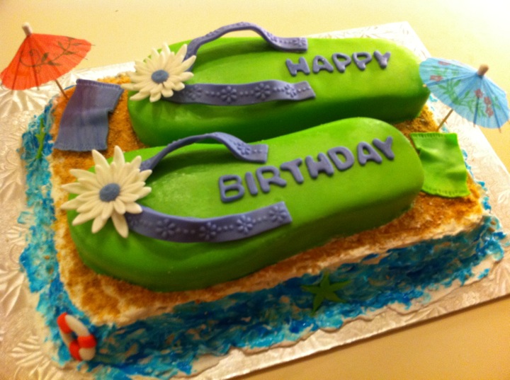 Flip Flop Birthday Cake