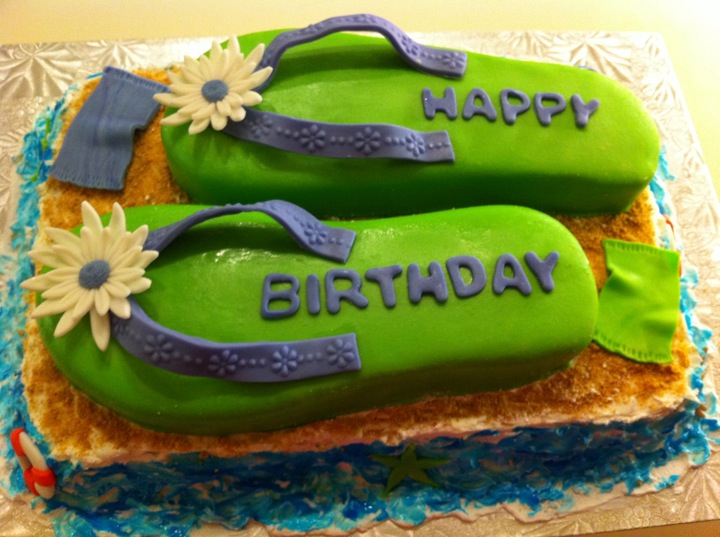 Flip Flop Birthday Cake