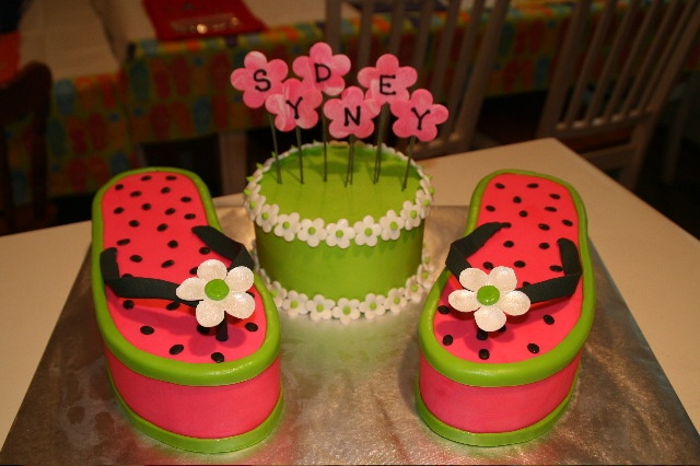 Flip Flop Birthday Cake