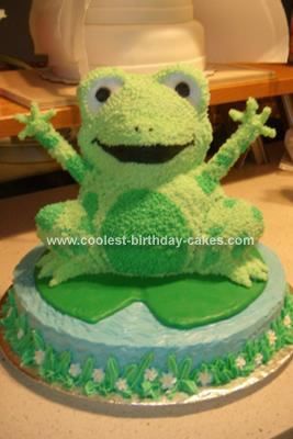 Frog Homemade Birthday Cake