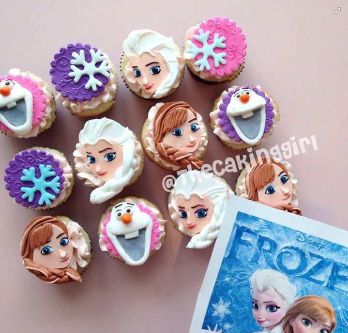 Frozen Disney Cupcake Toppers