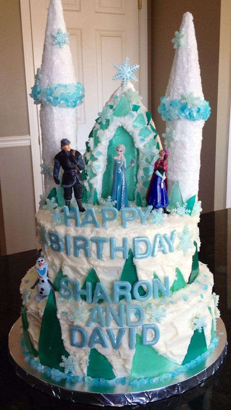 Frozen Disney Ice Castle Cake