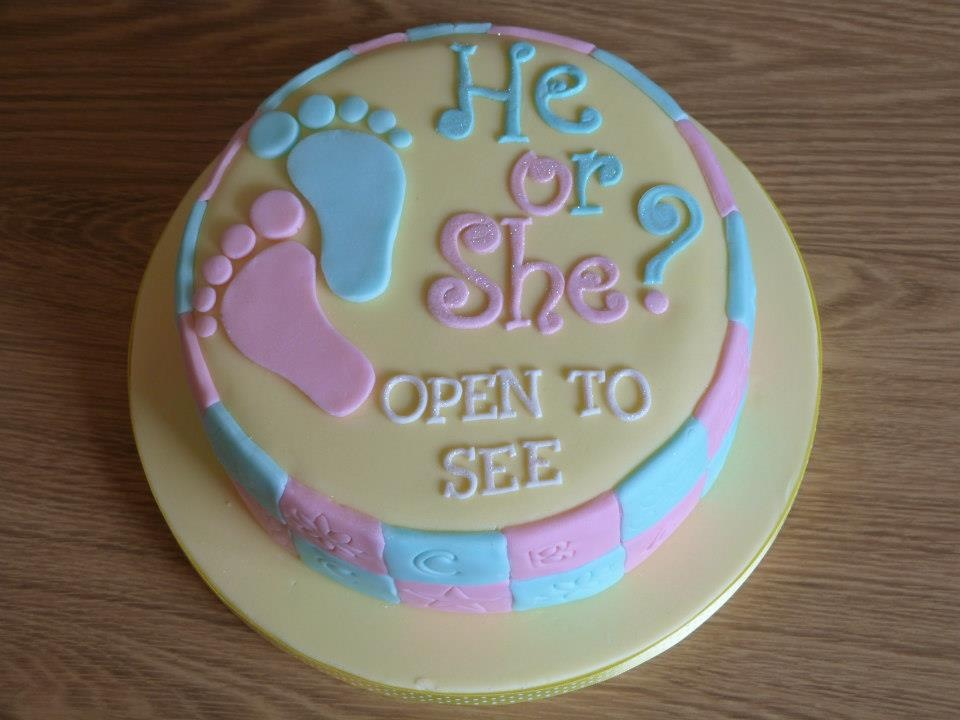 Gender Reveal Cake