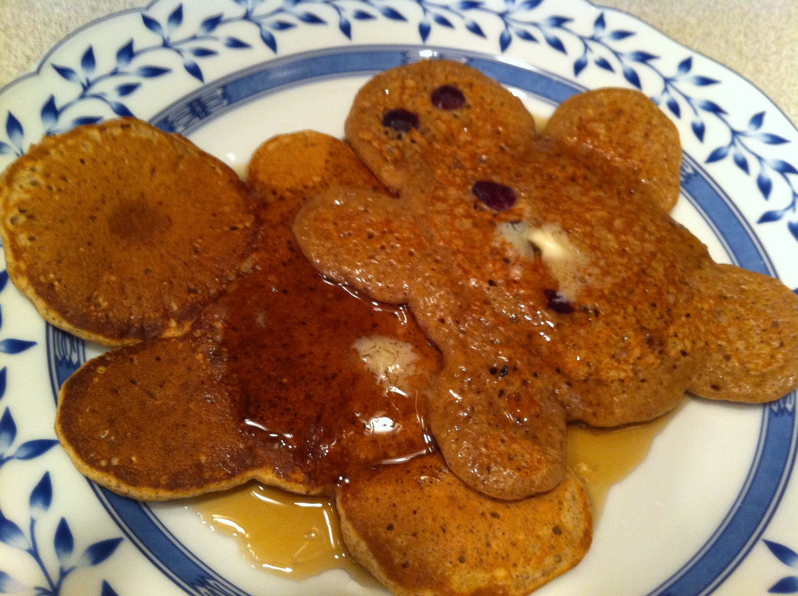 Gingerbread Man Pancakes