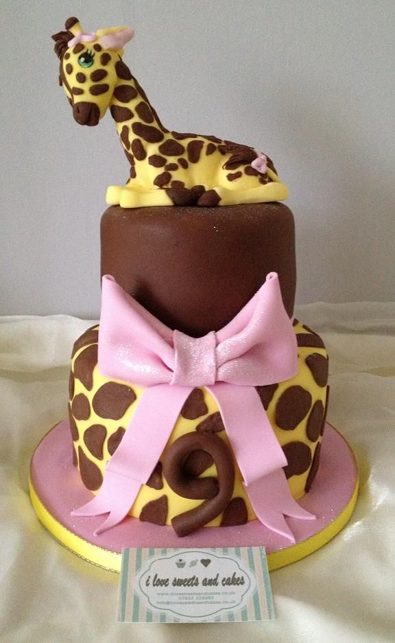 Giraffe Birthday Cake