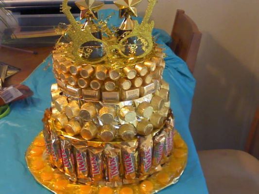 Golden Birthday Cake Ideas