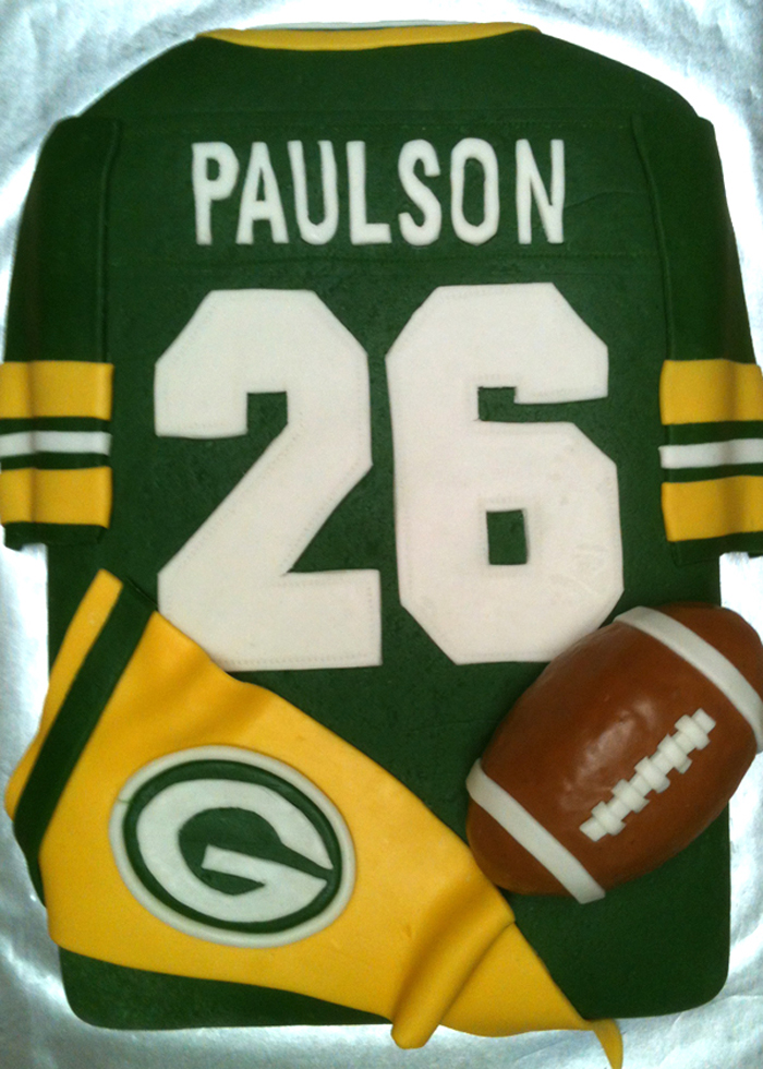 Green Bay Packers Football Jersey Birthday Cake