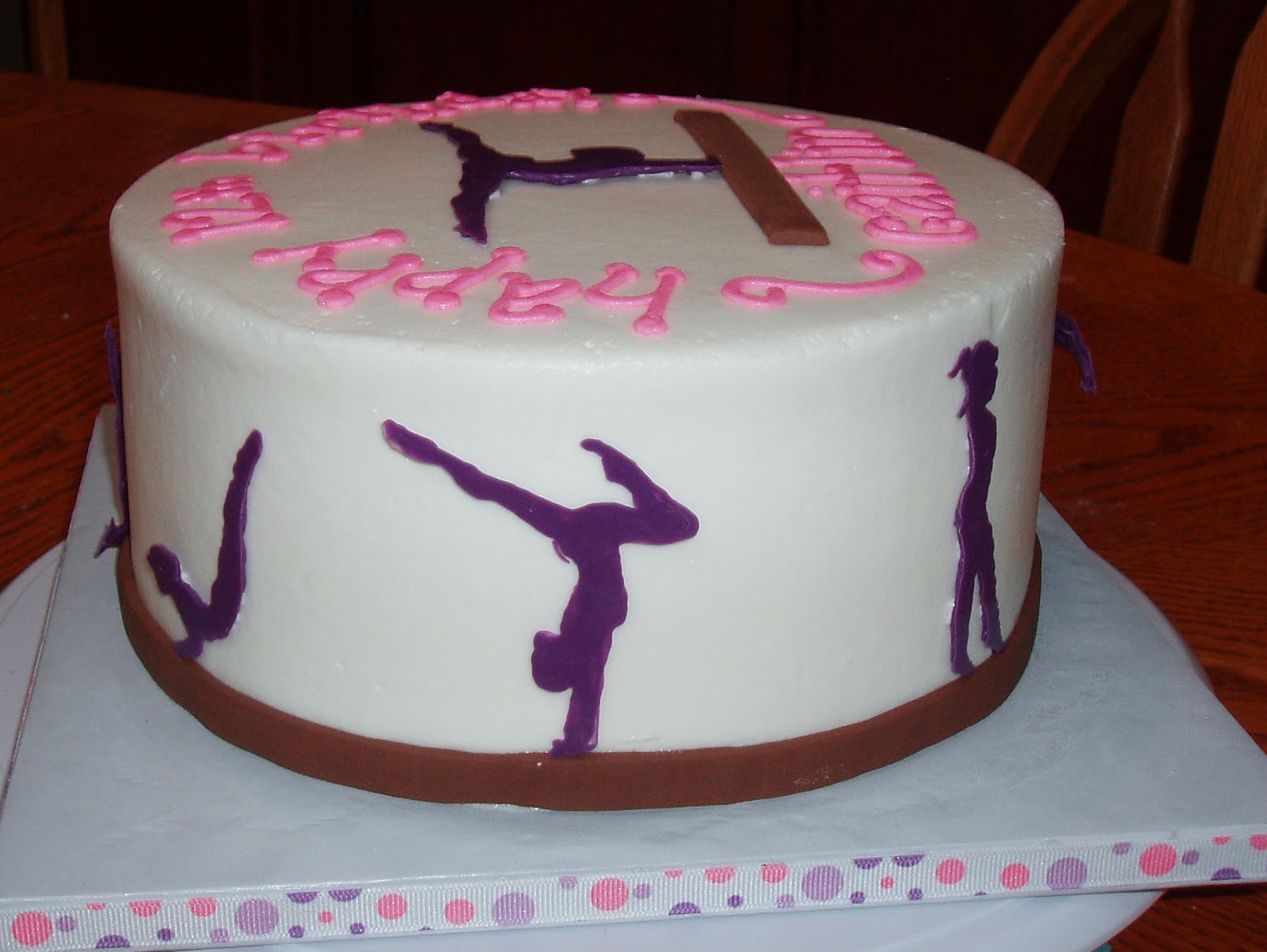 Gymnastics Birthday Cake