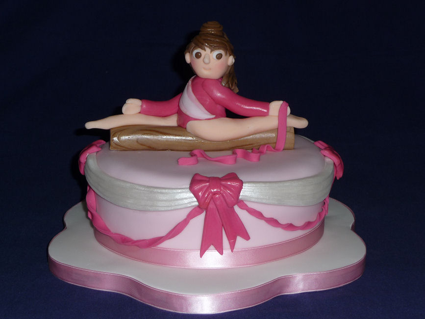 Gymnastics Birthday Cake