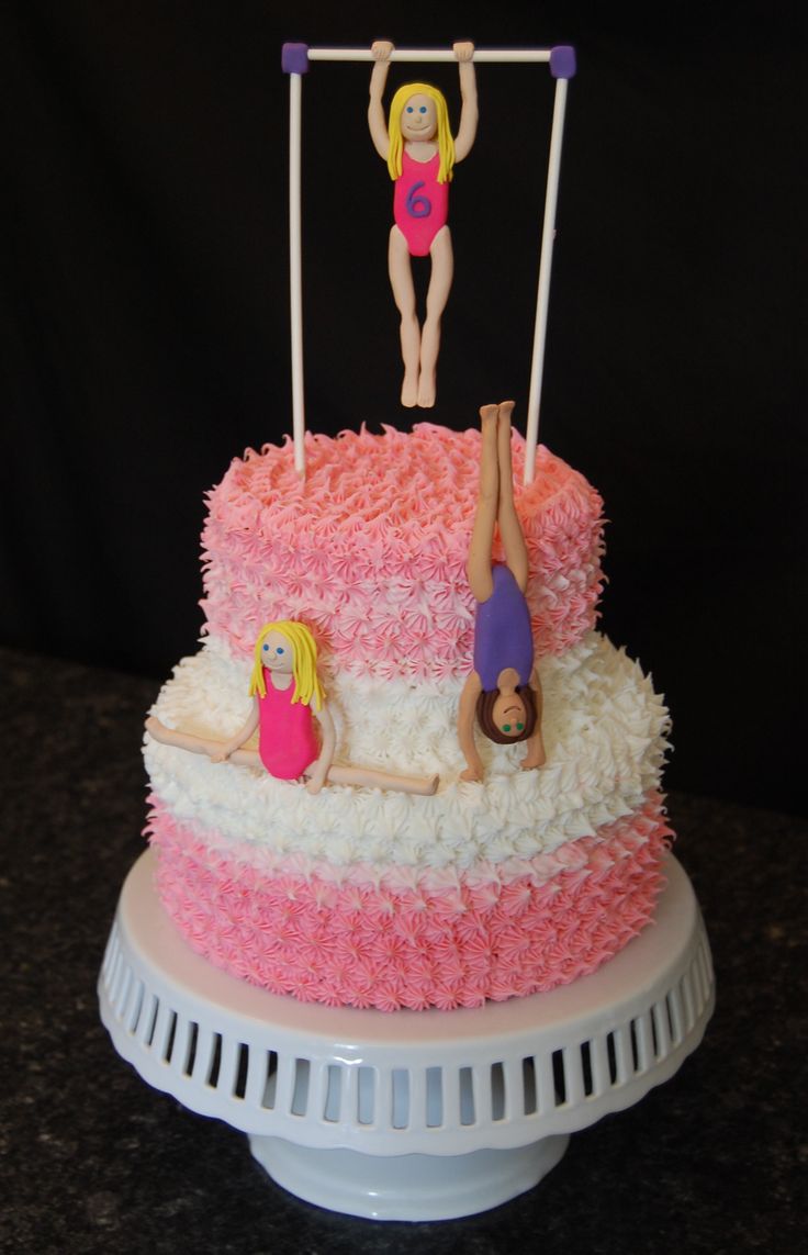 Gymnastics Birthday Cake