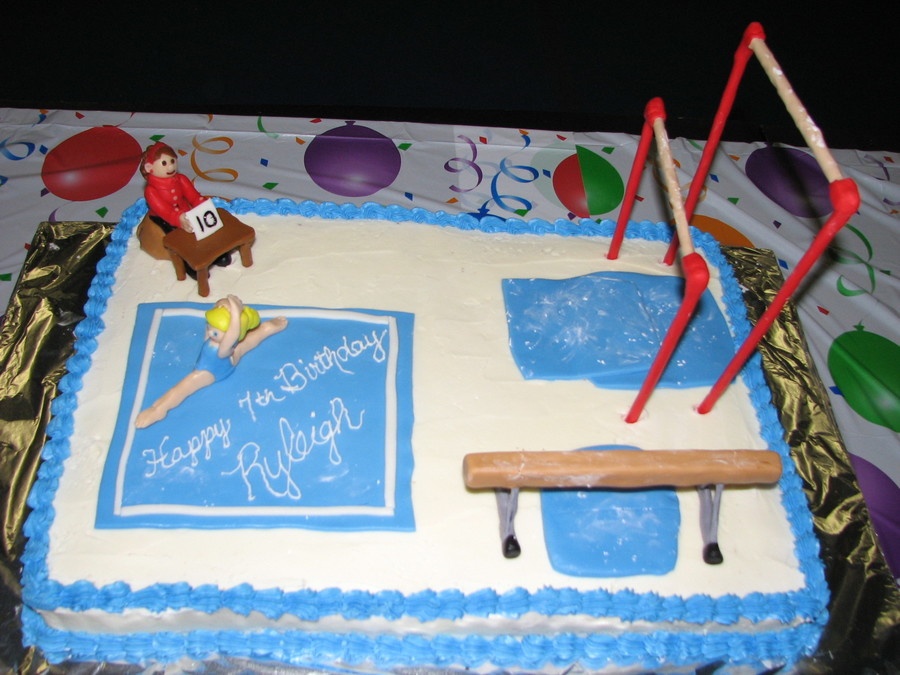 Gymnastics Birthday Cake