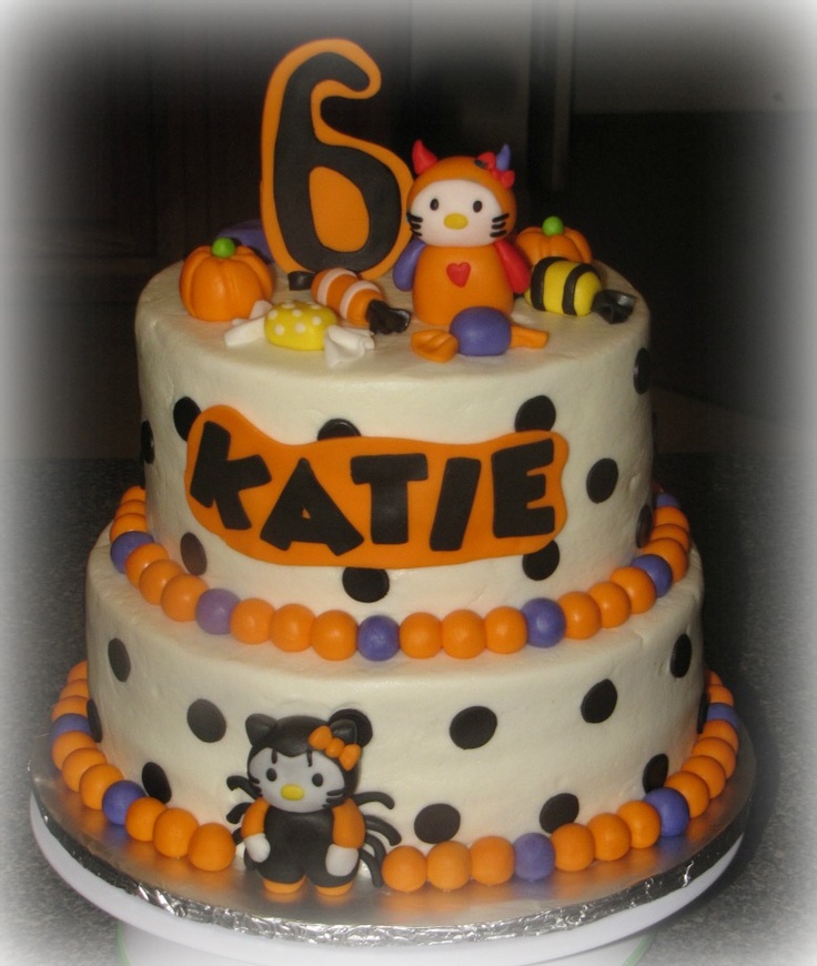 Halloween Hello Kitty Birthday Cake