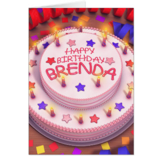 9 Photos of Fancy Happy Birthday Brenda Cakes