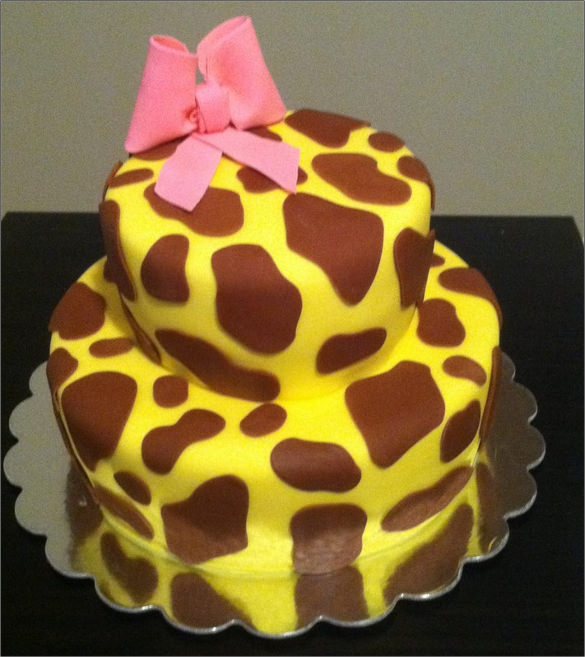 Happy Birthday Giraffe Cake