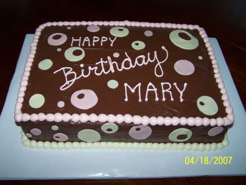 Happy Birthday Mary Cake