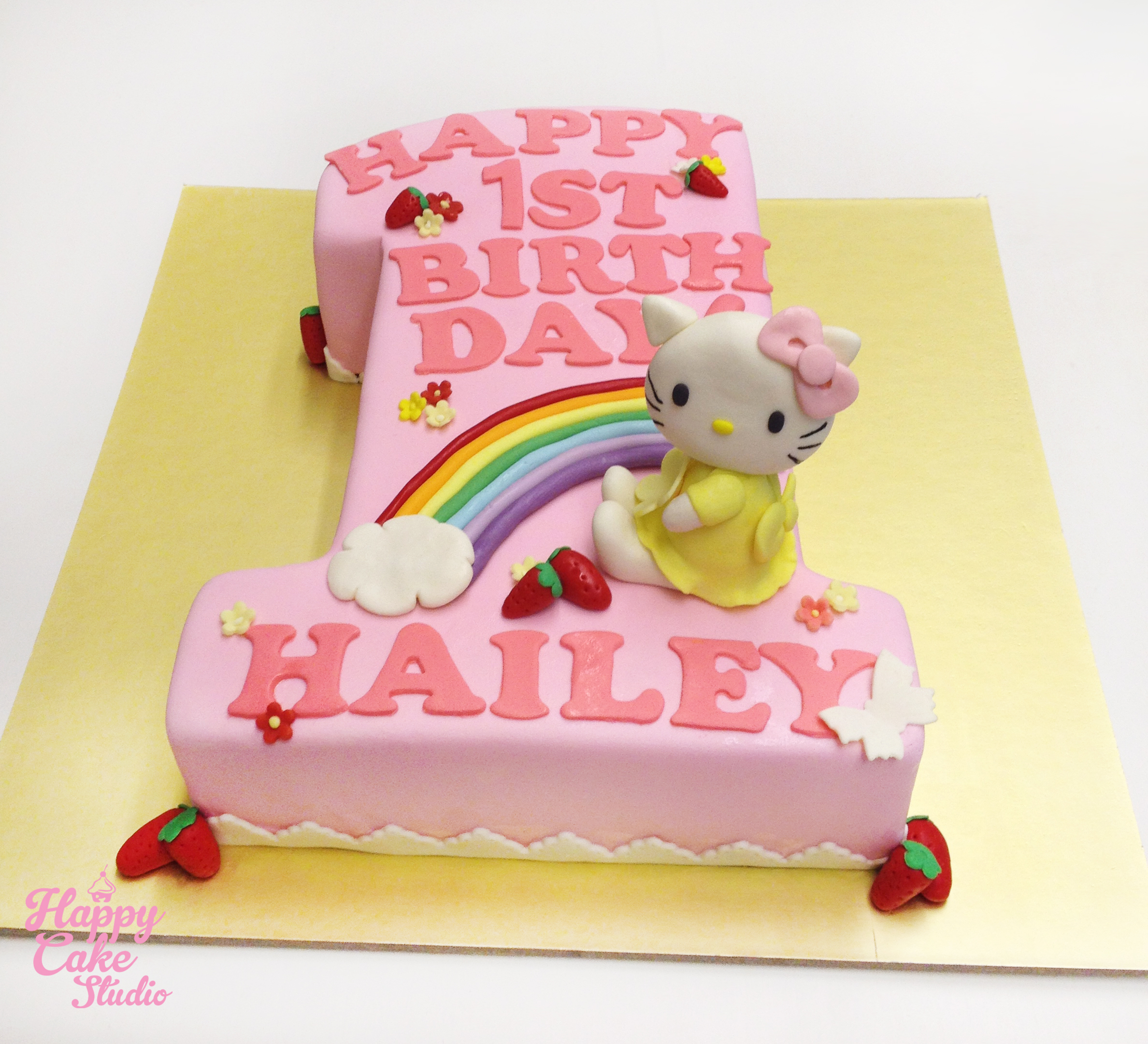 Hello Kitty Happy Birthday Cake