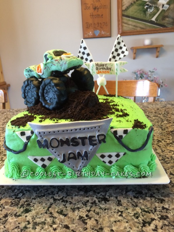 Homemade Monster Truck Jam Cake