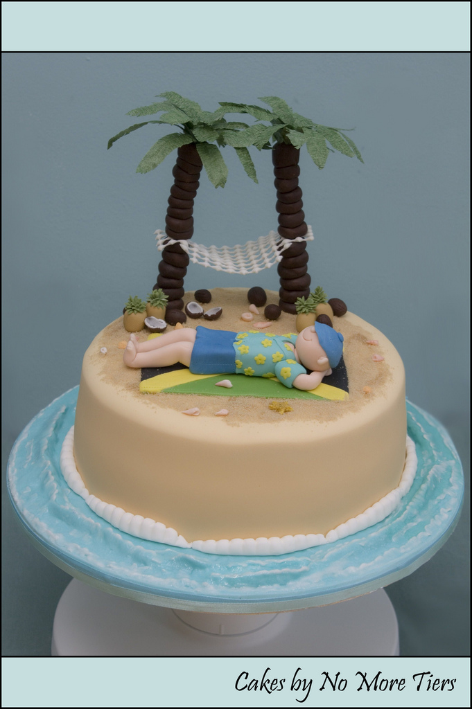 Island Themed Birthday Cake