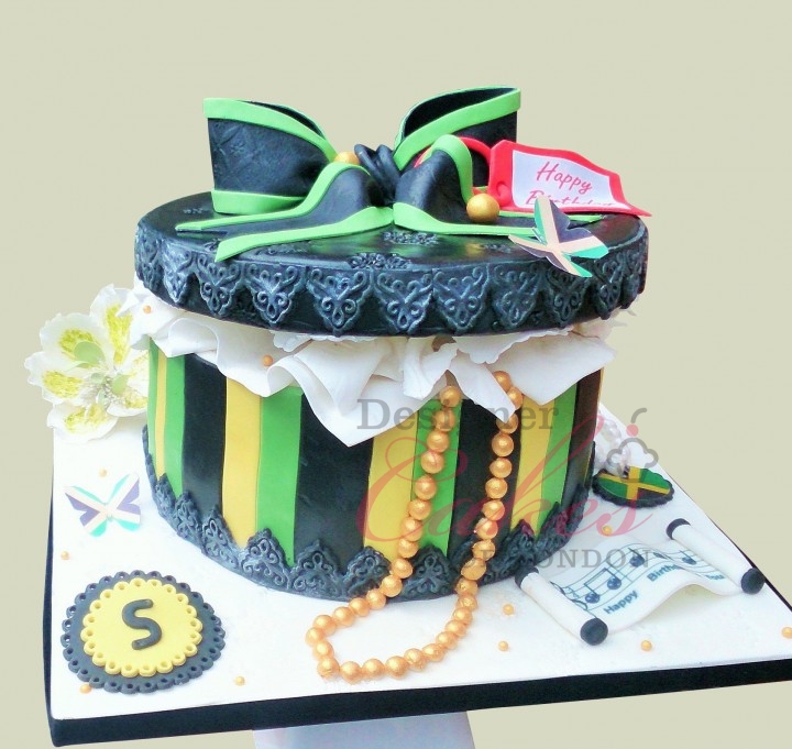 Jamaican Themed Birthday Cake