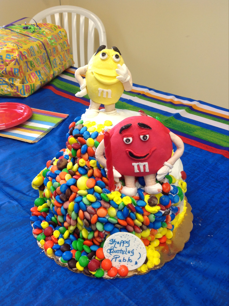 M and M Birthday Cake Ideas