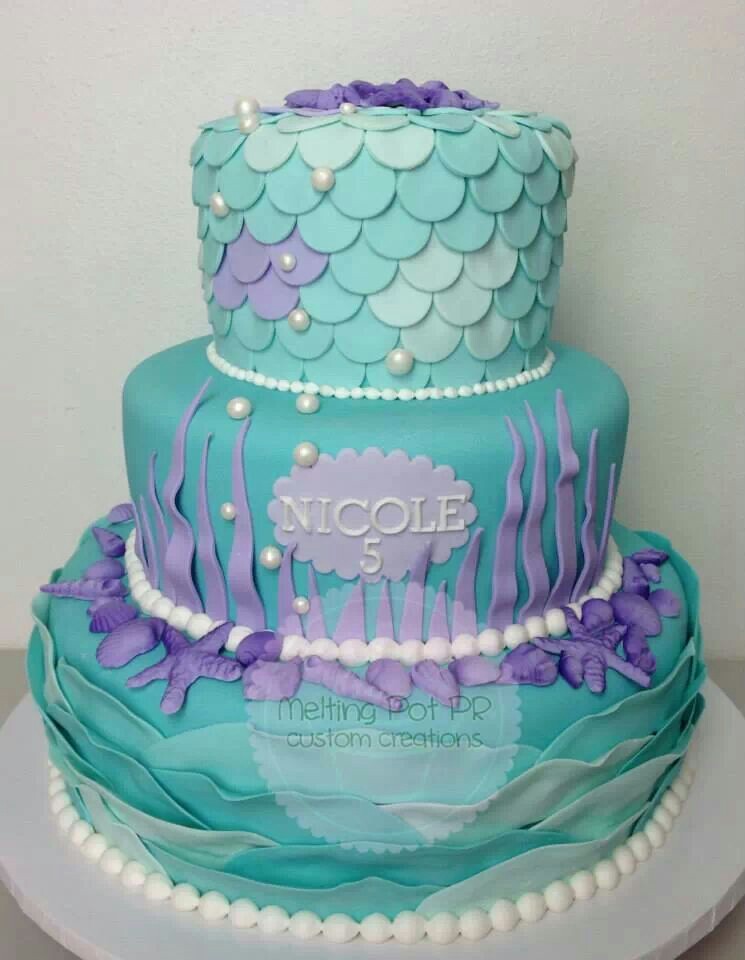 10 Photos of Mermaid Birthday Cakes For Girls