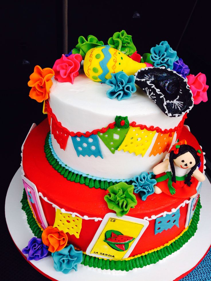 11 Photos of Fiesta Birthday Party Cakes