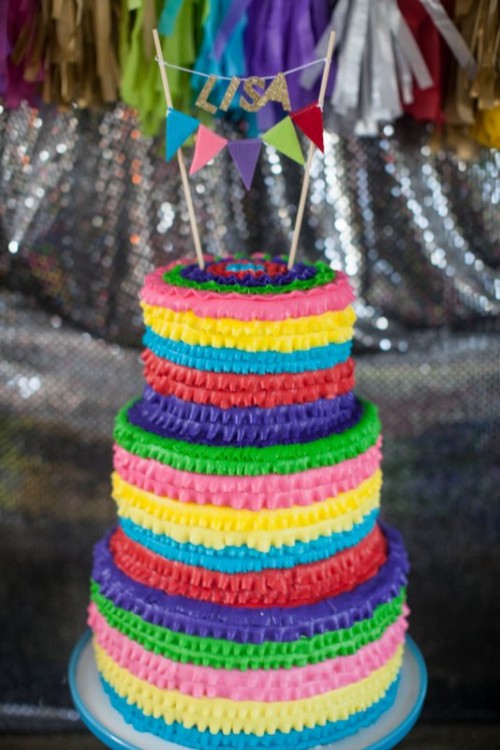 Mexican Fiesta Birthday Party Cake Ideas