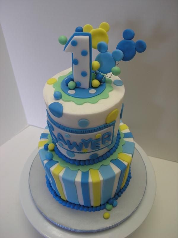 Mickey Mouse 1st Birthday Cake