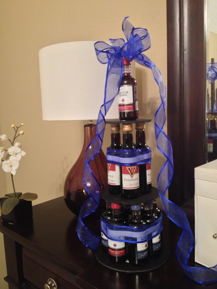 Mini Wine Bottle Birthday Cake